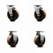 Service Caster 4 Inch High Temp Phenolic Caster Set with Roller Bearings 2 Swivel 2 Rigid SCC SCC-20S420-PHRHT-2-R-2 - alternate 1